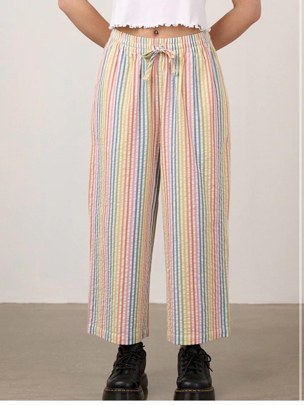 Lucy &yak wide leg cotton trousers